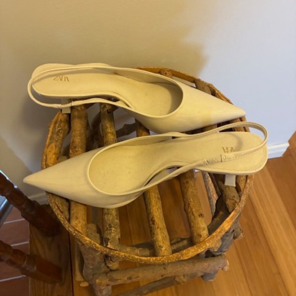 Zara Size 11 Slingback Shoes